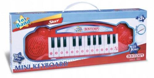 Elektroniczny mini keyboard z linii bontempi star 24 klawisze piosenki demo