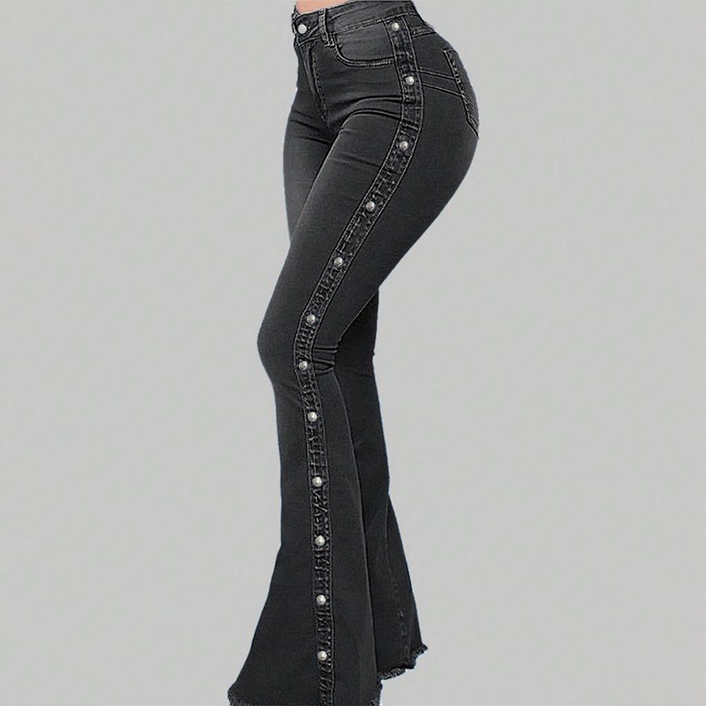 Women's Skinny Trend Ripped Casual Fashion Straight Leg Jeans