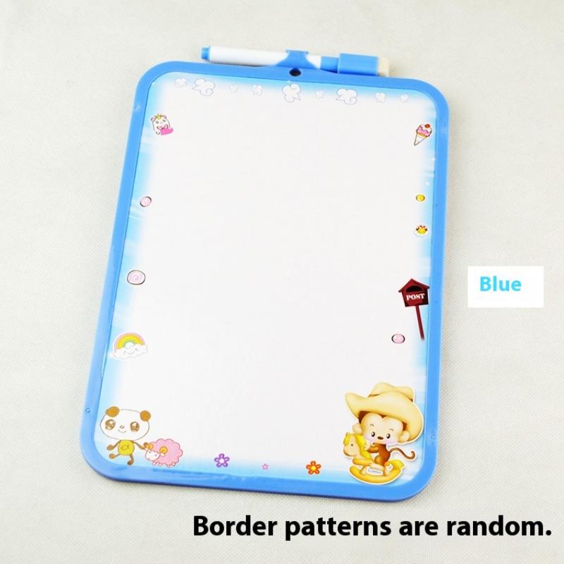 

26x19cm Kids Whiteboard Dry Wipe Board 4Colors Frame Mini Drawing White board Small Hanging Erase Boards With Pen
