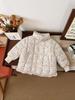 2025 Girls' Floral Cotton Jacket – Autumn/Winter Korean Style for Little Kids