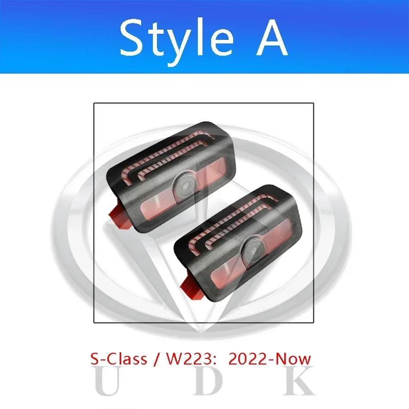 For Mercedes Benz S Class W223 W222 W221 W220 MABACH S Led Car Door Logo Welcome Shadow Light Laser Projector Ghost lamp No Fade