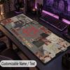 Large Mouse PadRammstein Custom Name Text Personalized Desk Mat Non Slip Gaming Pad