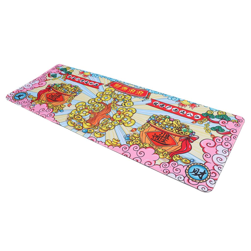 Großes Mauspad Gummi Gaming-Mauspad Waschbare Tastatur Schreibtischunterlage für Büro Zuhause 300 x 800 x 3mm Geldscheine