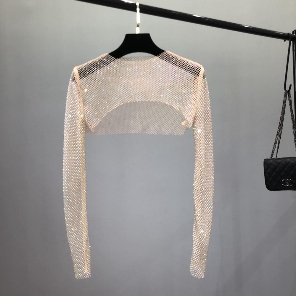 

AB Color Women s Summer Sun Protection Diamond French Shrug Shawl with Half Sleeves One Size хакі