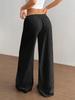 2026 Summer Women's Crinkled Cotton High-Waist Casual Trousers