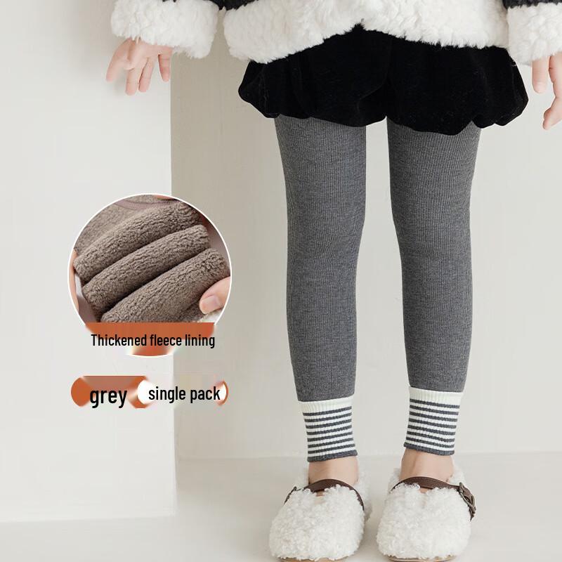 BREAD RABBIT Girls  Fleece-Lined Winter Tights L