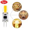 G4 2W LED Bulb AC220-240V COB Small Size Energy Saving Light Replacement for Halogen Fixtures Pack of 5