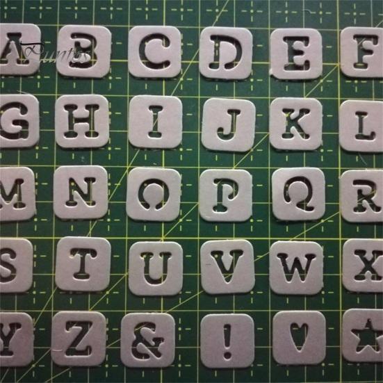 Scrapbook Mold Lovely English Letter Design Carbon Steel Practical Cutting Dies Home Decor