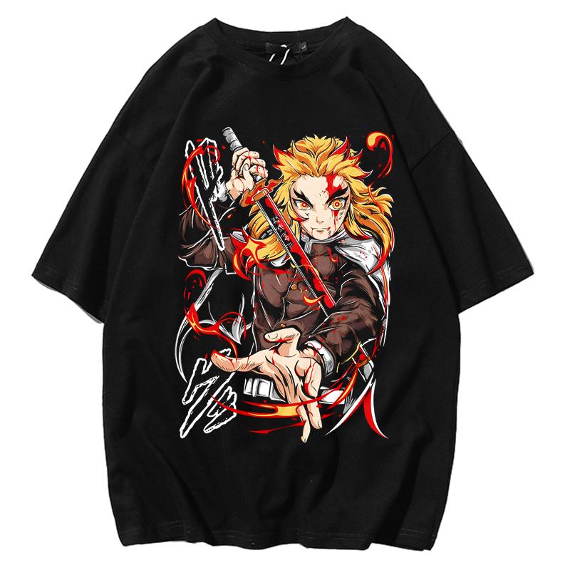 Demon Slayer Tanjiro Kamado Tshirt Unisexs Womens Original Short Sleeve College Trend ParentChild Dress Cosplay Anime Summer