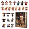 Weihnachts-Blindbox Mit Yak-Tier Acryl-Dekorationen Für Feiertagsbaum-Hänger Und Party-Geschenke