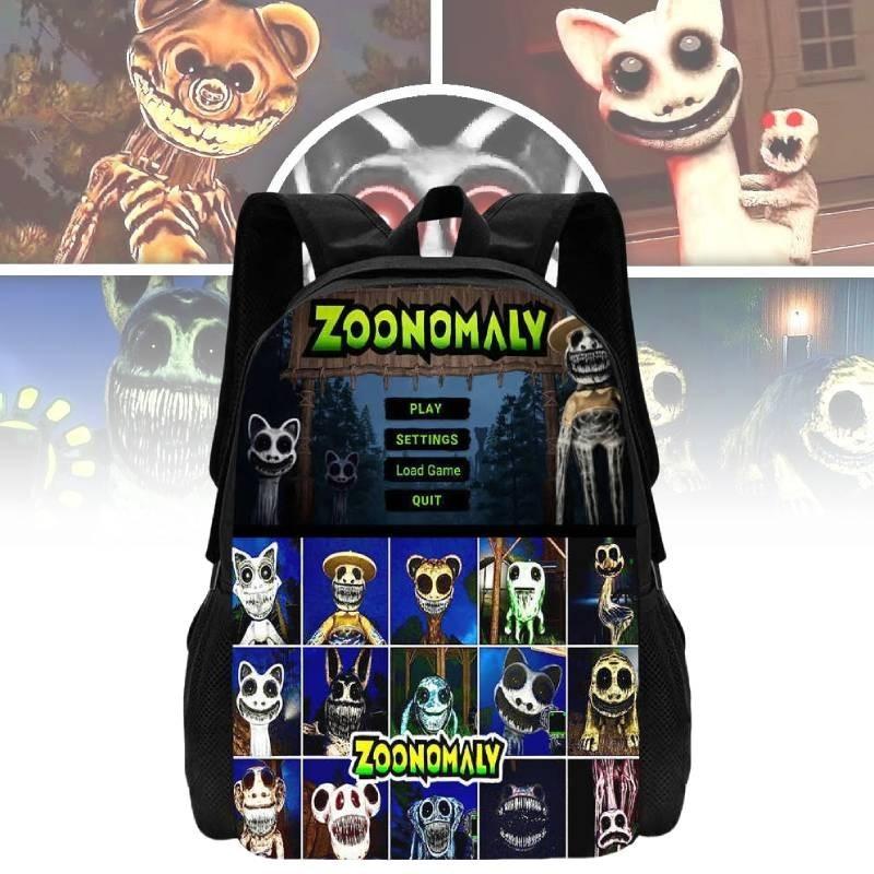Cute Zoonomaly School Backpack With Fun Prints For Boys And Girls 15 Inch