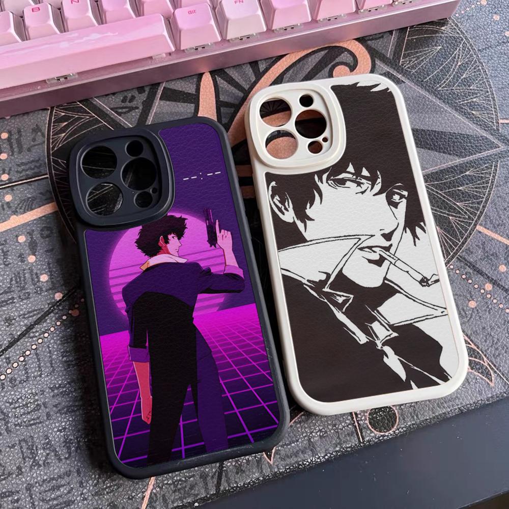 C-Cowboy Anime B-Bebop Phone Case For Iphone 16 15 14 12 13 Pro Max 11 Mini Xs Puls Lambskin Silicone Cover