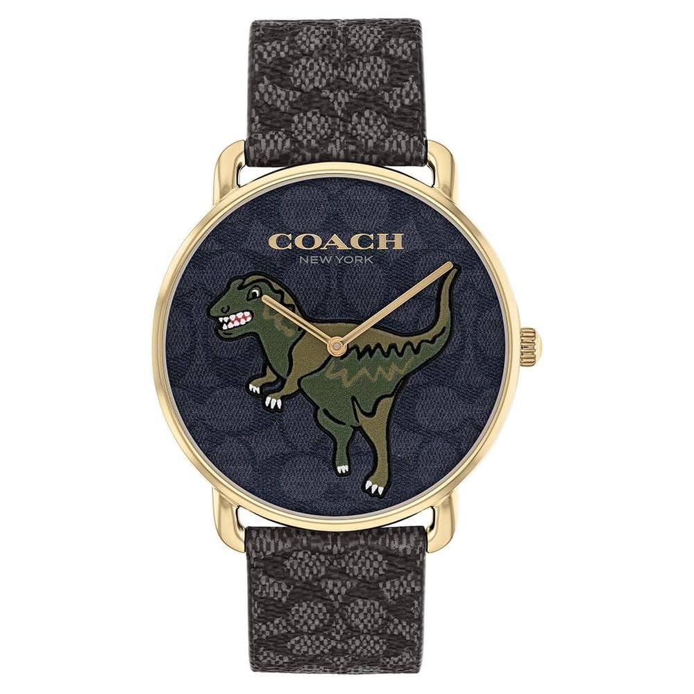 Coach Elliot Men s Watch Black Dial Black Leather Strap 14602672