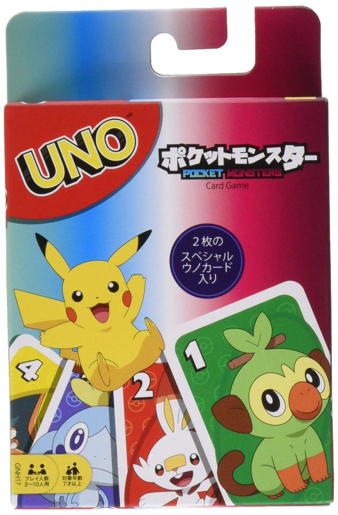Mattel Game UNO Uno Pokemon Карточная игра для вечеринок для игроков от 7 лет и старше GNH17 2-10