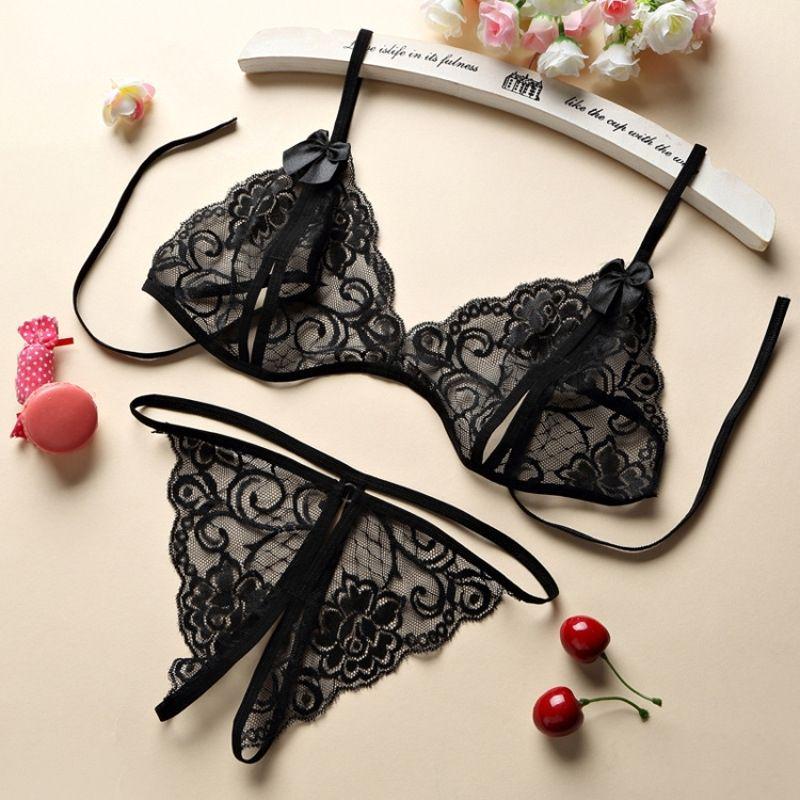 Erotic Lace Thong & Panties Set - Passion A080