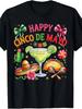 Happy Cinco De Mayo T-Shirt | Festive Margarita and Taco Graphic Tee