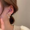 2024 2023 New Korean Simple Earrings Noble Flowers Luxury Earrings Women Cute Earrings Sexy Elegant Earrings Girls Student Party Earrings Shining