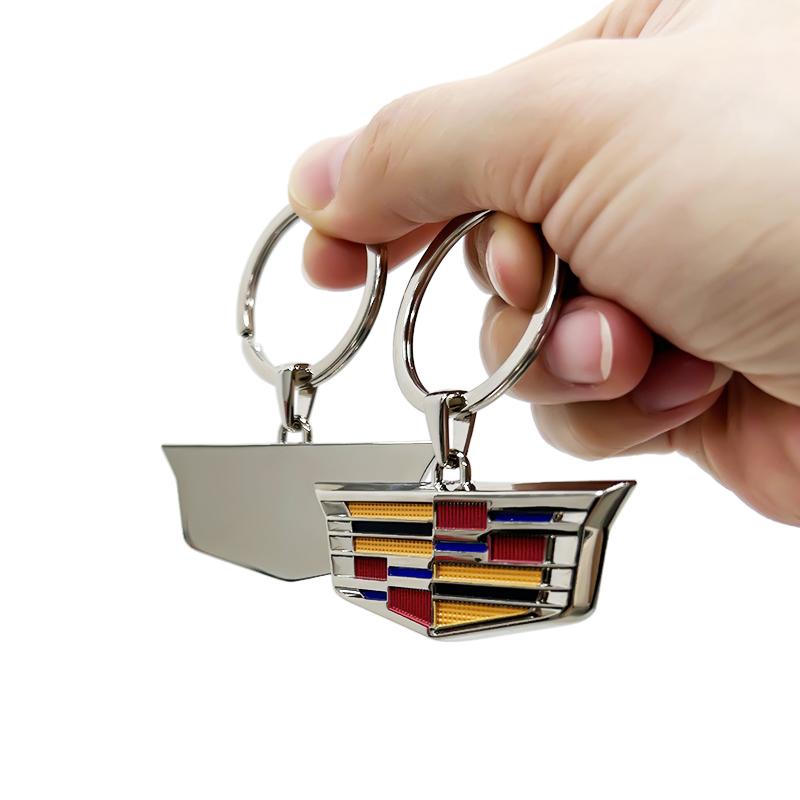 3D Metal Car Keychain Holder Key Ring Pendant for Cadillac ATS BLS SLS SRX CT4 CT5 CT6 CTS ESCALADE XT4 XT5 XT6 XTS Accessories