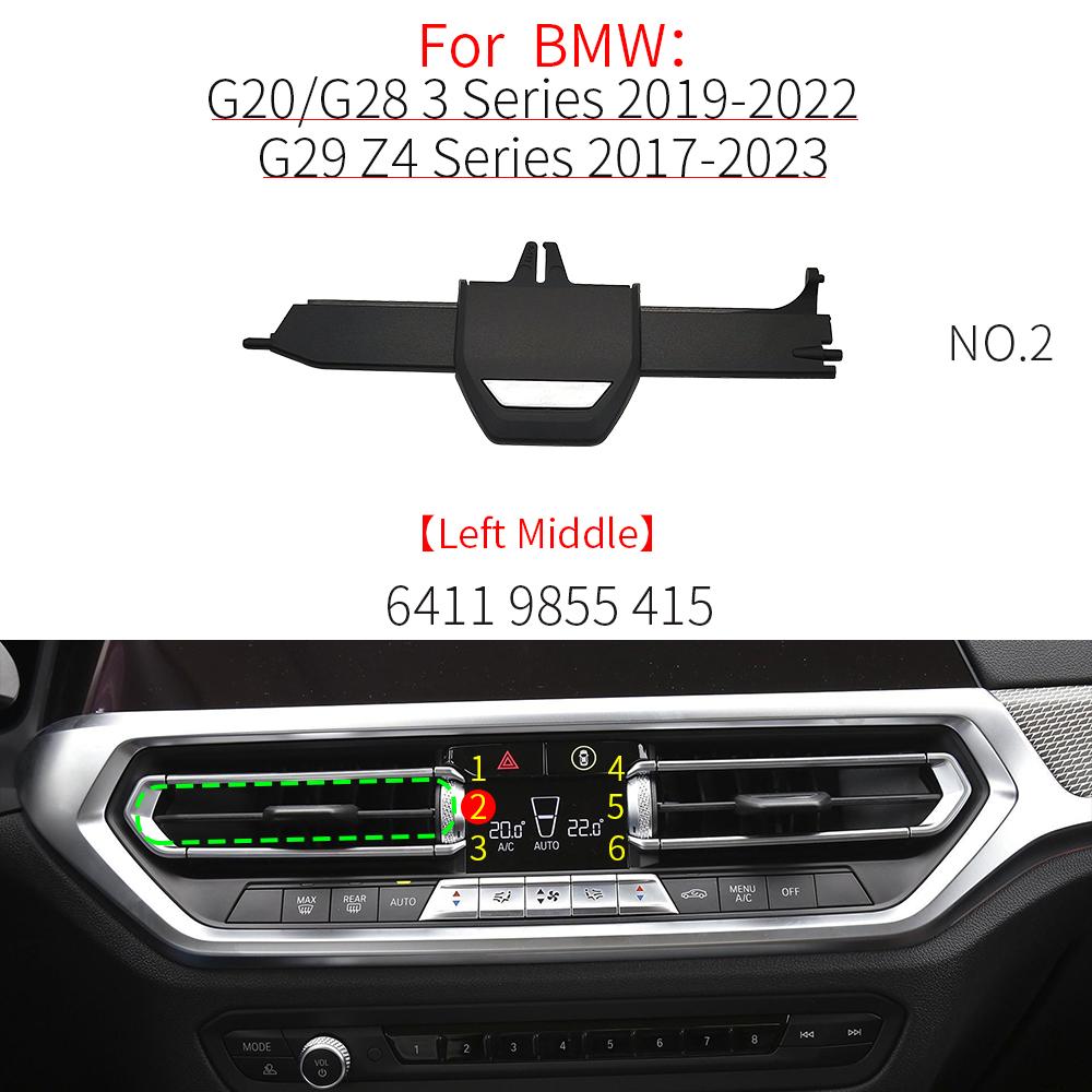Para BMW G20 G29 G01 Grelha do Difusor de Ar Frontal do Carro Clipe Peças de Acabamento Kits de Reparo da Saída de Ar Condicionado Para BMW Série 3 320 323 X3 Z4 64119855415