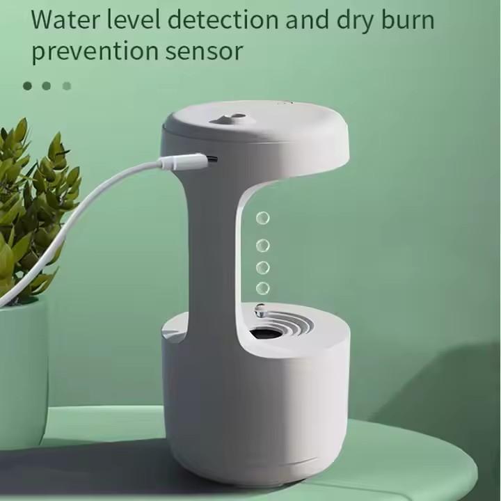 2025 Latest Household Anti Gravity Air Humidifier Ultrasonic Quiet Atmosphere Light Aromatherapy Machine Humidifier Dropshipping