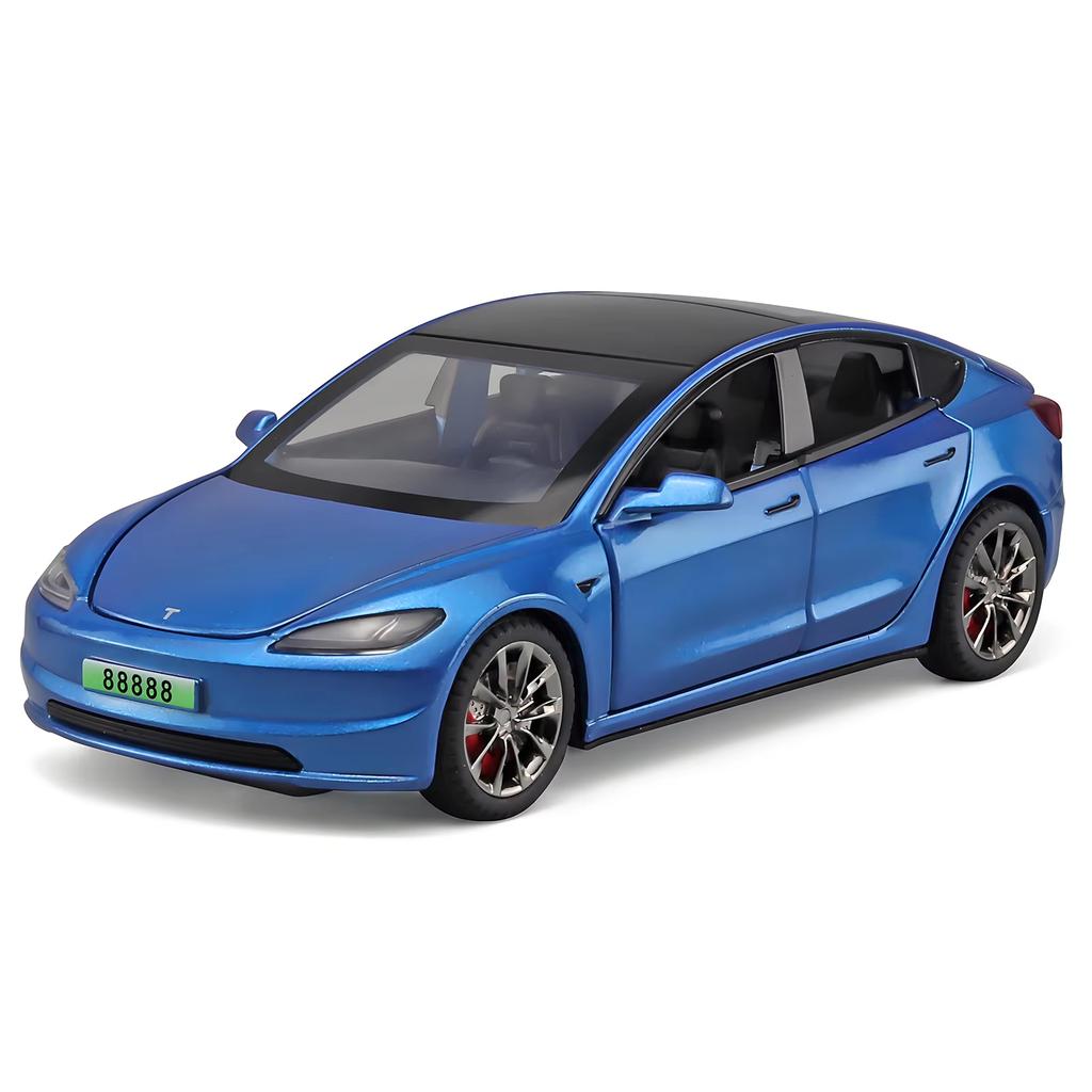 VKYA1 1/32 Tesla Cybertruck Modell 3 Modell S Modell X Modell Y Spielzeugauto Diecast Metall Off Road Sammlung Rückzieher Sound Licht Geschenk Junge