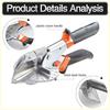 45-135 Degree Adjustable Miter Cutter – Multi-Angle Scissors for Plastic, PVC, Molding Trim, Wall Panels