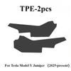 For Tesla Model Y Juniper/Lunch 2025 TPE Central Control Side Anti Kick Pad Black Side Protective Pad Car Modification Accessory