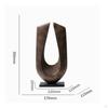 Tabletop Sculpture Abstract Geometric Weathered Decorative Ornament for Refined Aesthetic