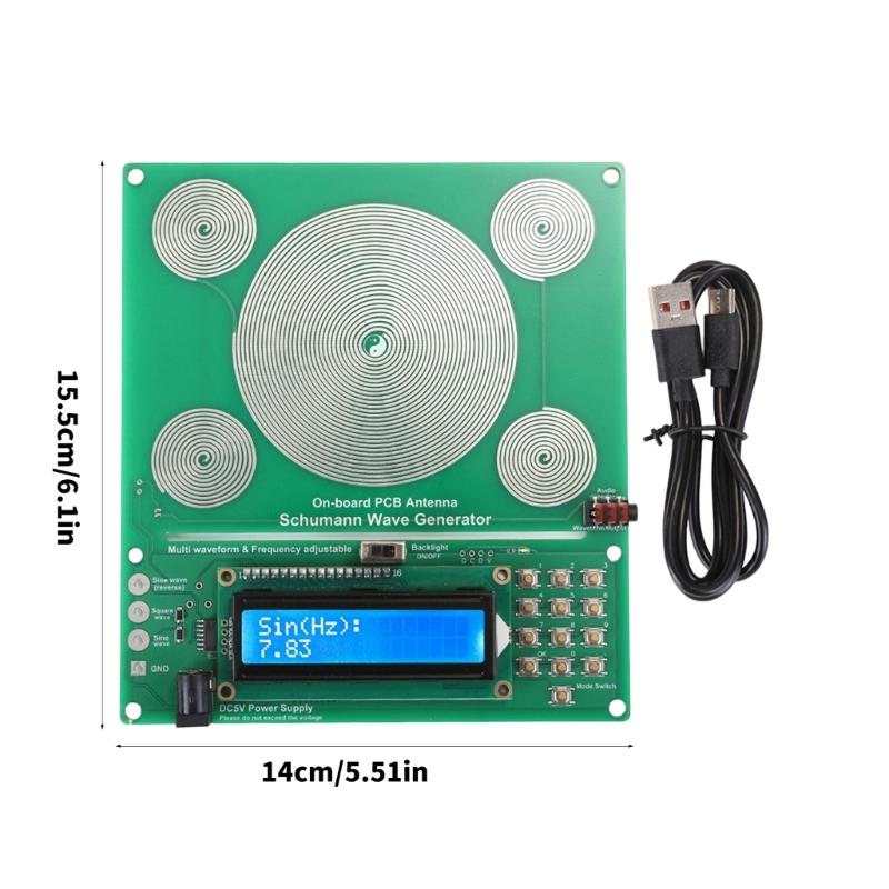 High Stability Schumann Generator with Adjustable Frequency 0.01Hz to 100000Hz Compact Design for Home Office Use