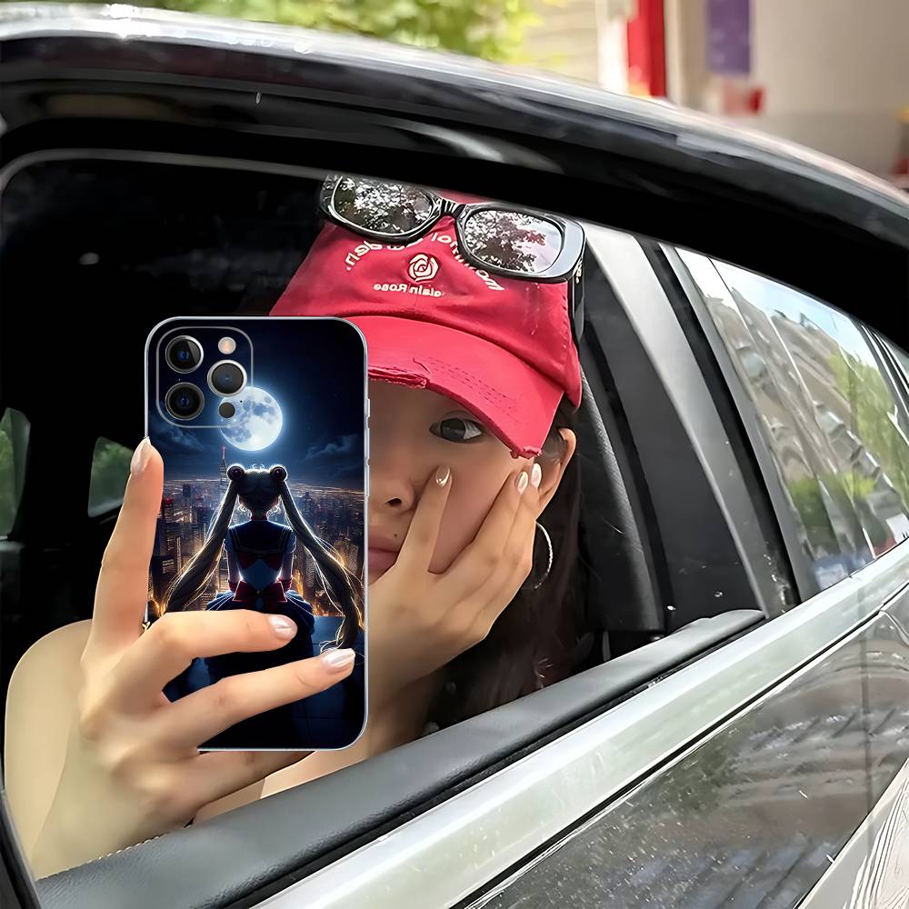

S-Sailors Anime Moon For IPhone 17 16 15 14 13 12 11 Pro Max Plus Phone Case High End Silicone iPhone 13