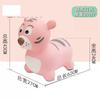 Baby Riding Toy Rocking Wooden Horse Inflatable Pony Children Bouncing Jump Horse Jumping Deer Anti Fall Riding Rubber
