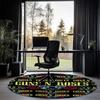 Guns N Roses Printed Round Rug Carpet Chair Rug Area Rug Entryway Doormats,for Office Chair Living Room Bedroom Kitchen Room.
