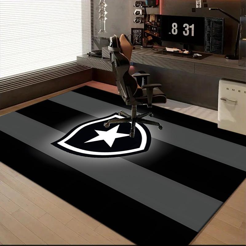 Botafogo Pride Emblem Printed Office Carpet Chair Cushion Entryway Rug, Rugs for Living Room, Bedroom Christmas gifts