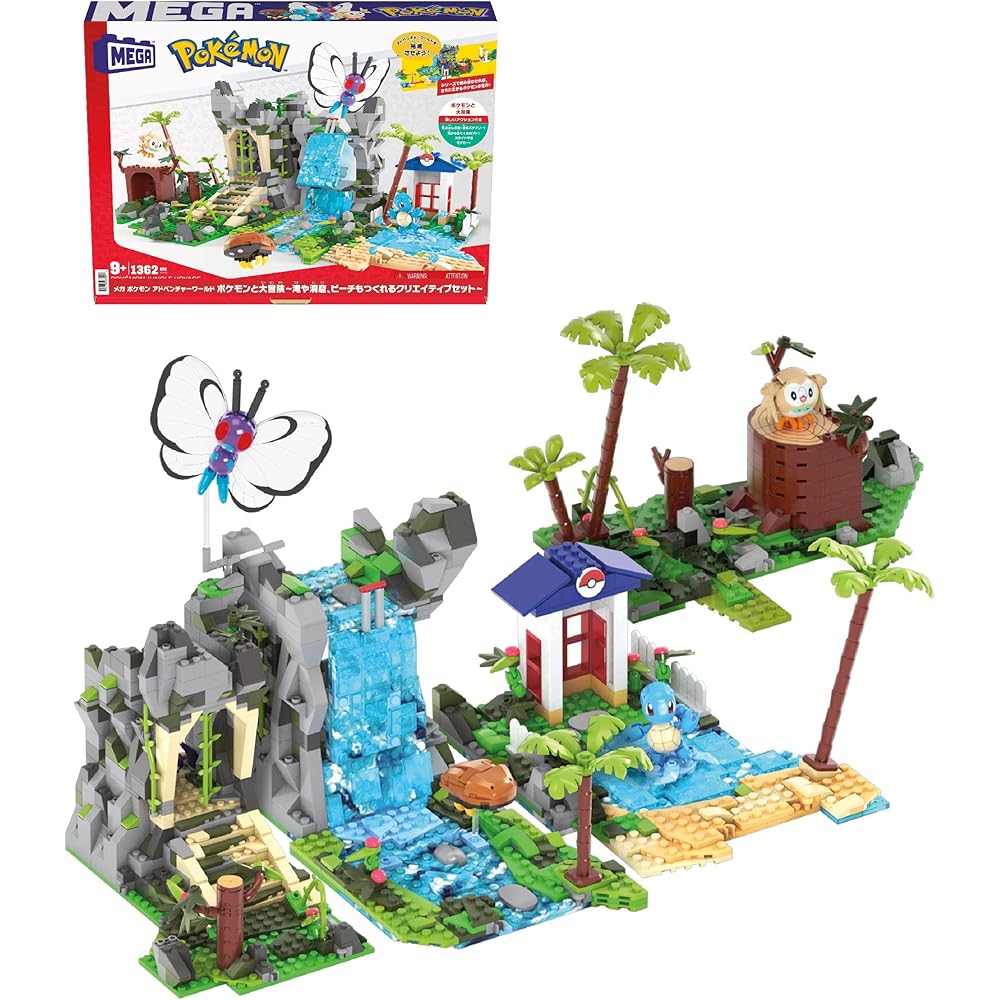 Mega Pokmon Adventure World Creative Building Set 1362 Pieces for Ages 9 and Up