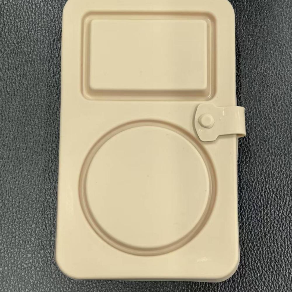 Silikon-Snackbehälter mit Deckeln Mehrzweck-Lebensmittel-Snackboxen Wiederverwendbar Doppelkammer-Dip-Schälchen