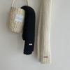 Ladies Harajuku Scarf Girls Narrow Type Knit Decorative Scarf with Cloth Decals