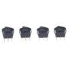 4PCS 12V Round Power Switches 3 Pin 2 Position LED Switch Boat Toggle Rocker Switch 20mm