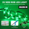 5V USB RGB LED Strip Lights Music Sync Bluetooth Remote Control Dimmable Flexible TV Backlight Ambient Lighting Kit