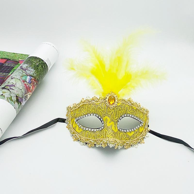 Halloween Princess Feather Mask For Costume Parties And Photography