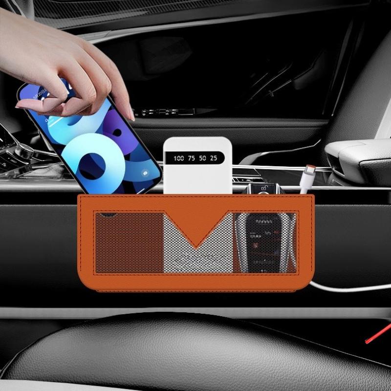 1pcs Universal Car Seat Side Pocket Organizer Storage Pouch For Phone Sunglasses SUV Truck RV Auto Accessories