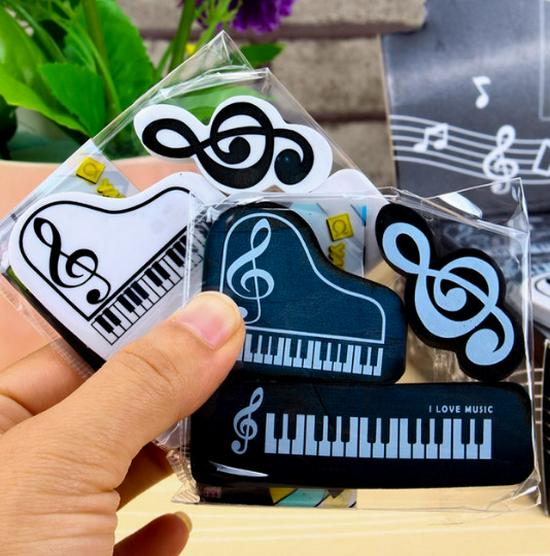 Piano Note Eraser - Clean, Mark-Free Erasing for Kids
