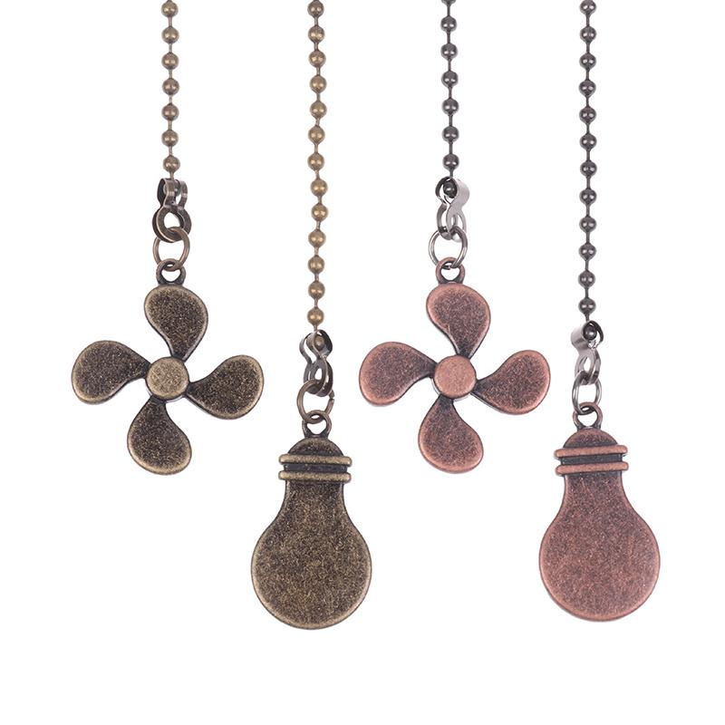 Fan Shape Ceiling Fan Pull Chain Light Shape Chandelier Pull Chain Metal Pendant Pull Chain Extension Chandelier Chain Extender