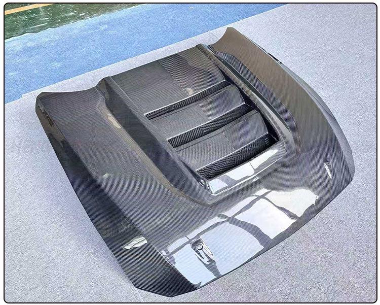 2024+ Ford Mustang SC Model Carbon Fiber Engine Cooling Hood Kit