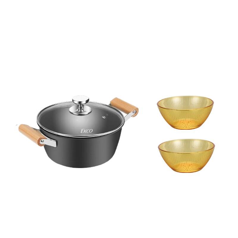 

EKCO Corning Extreme Iron Soup Pot & Crystal Cutlery Set