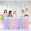 Table Skirt Home Party Gauze Tablecloth Wrap Gauze Floor Long Yarn Used for Wedding Christmas Decoration Dessert Hotel