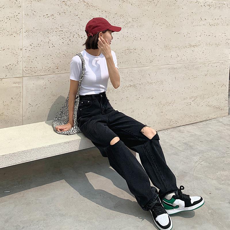 Baggy High Waist Hole 