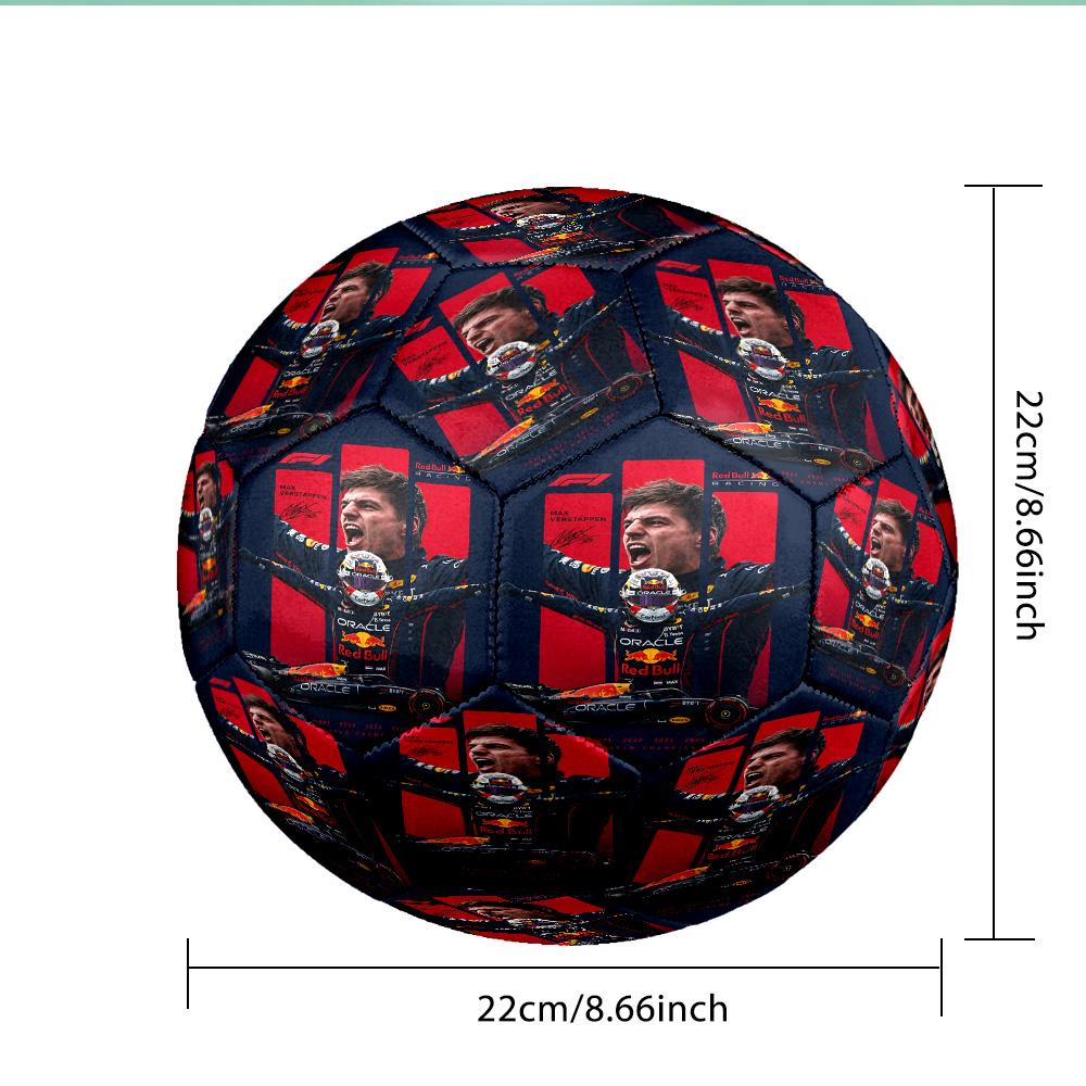 Racing Legend In Flames Soccer Ball Size 5 Soccer Ball, Machine-stitched, Soft and Comfortable, Suitable for Training and Matches Fan Gift