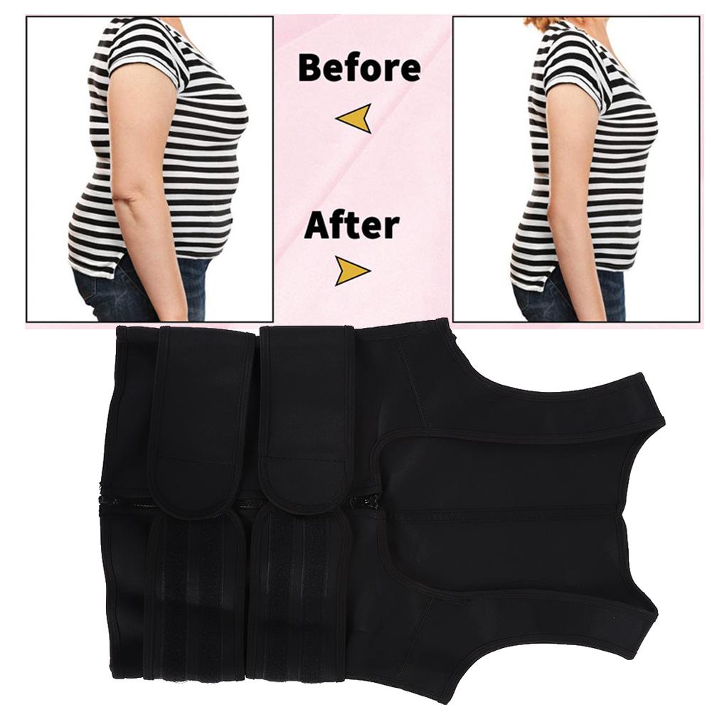 Women Fitness Body Shaper Vest Sweat Fat Burning Weight Loss Waist Trainer ShapewearXL