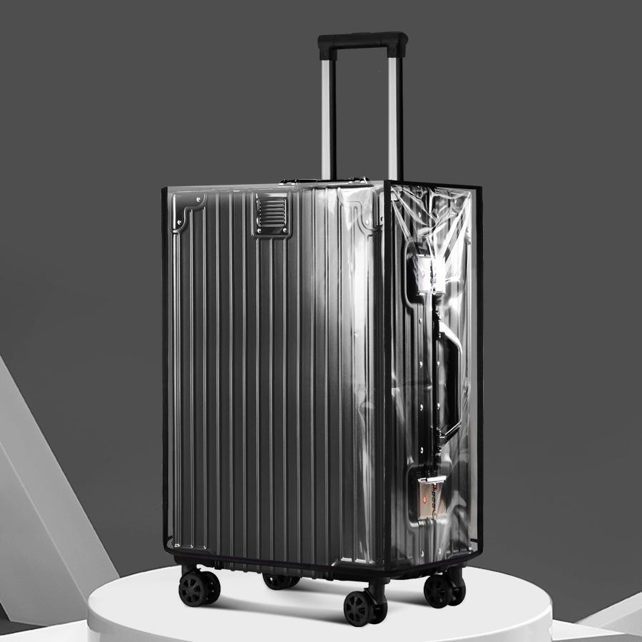 PVC Clear Luggage Cover - Waterproof, Scratch-Resistant Travel Suitcase Protector Raincoat, Fit 18-30 Inch Luggage