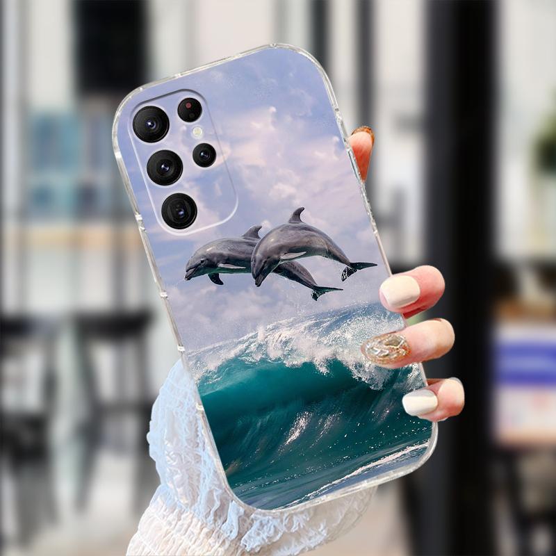 Clear Case For Samsung S25 S24 S23 S22 Ultra 5G Transparent Soft TPU Silicone Phone Cover For Galaxy S22 5G Protective Fundas